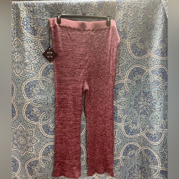 Mauve sweater leggings - Picture 1 of 10